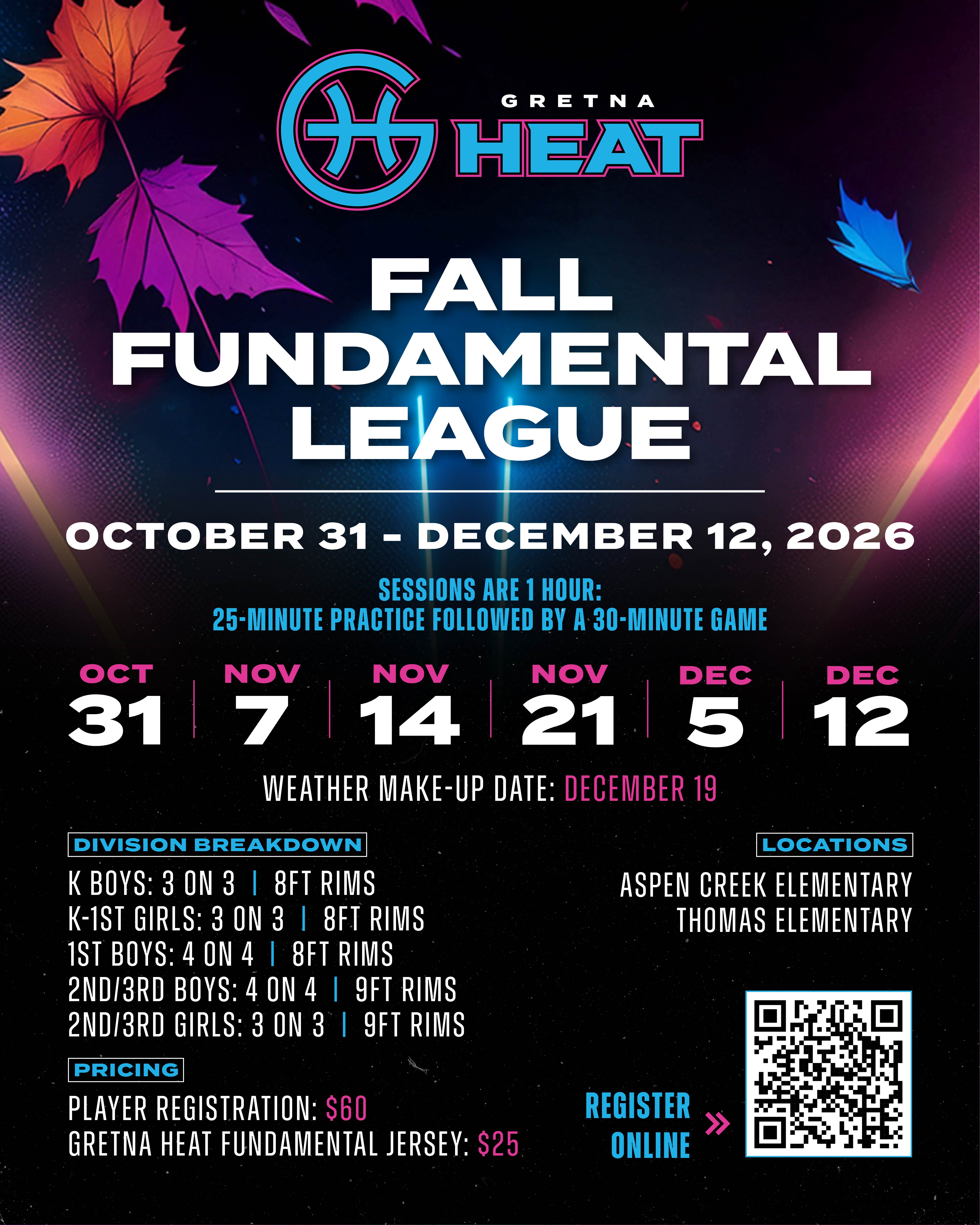 gretna heat fall fundamental league